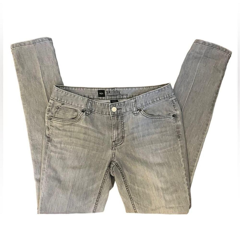 Mossimo Womens Gray Skinny Premium Denim Jeans Size 8 Basic Simple Casual Staple
